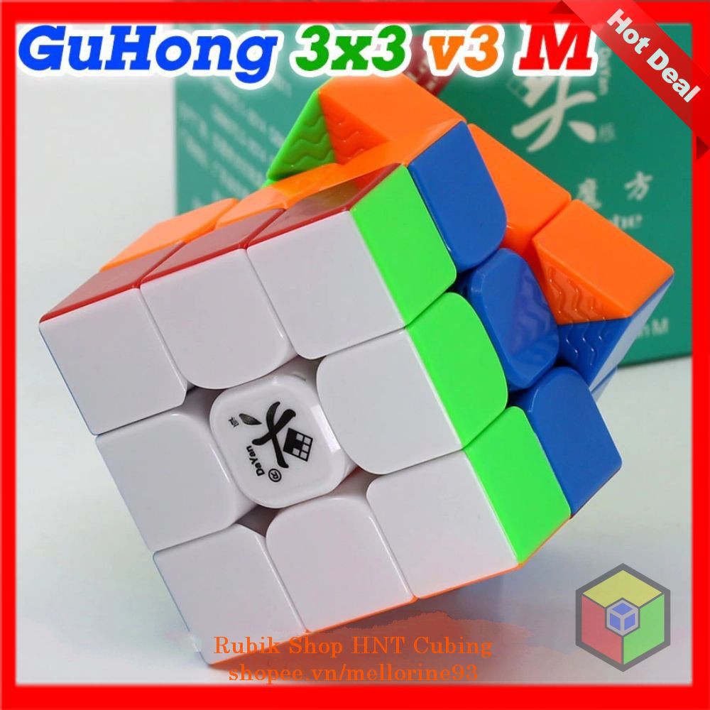 Đồ Chơi Rubik 3x3 DaYan GuHong v3 M (Có Sẵn Nam Châm) Gu Hong v3M Rubic 3x3x3