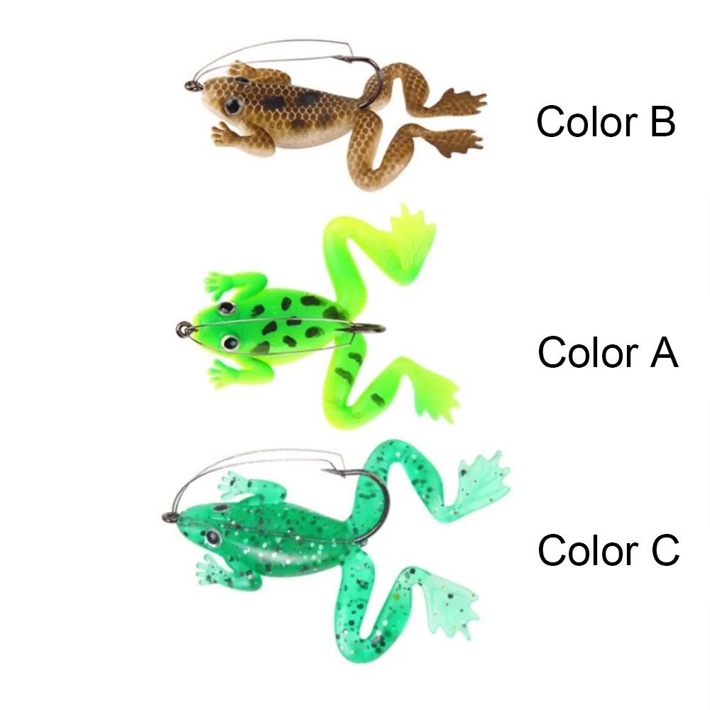 Mồi câu cá giả hình ếch bằng cao su mềm 5.2g/6cm