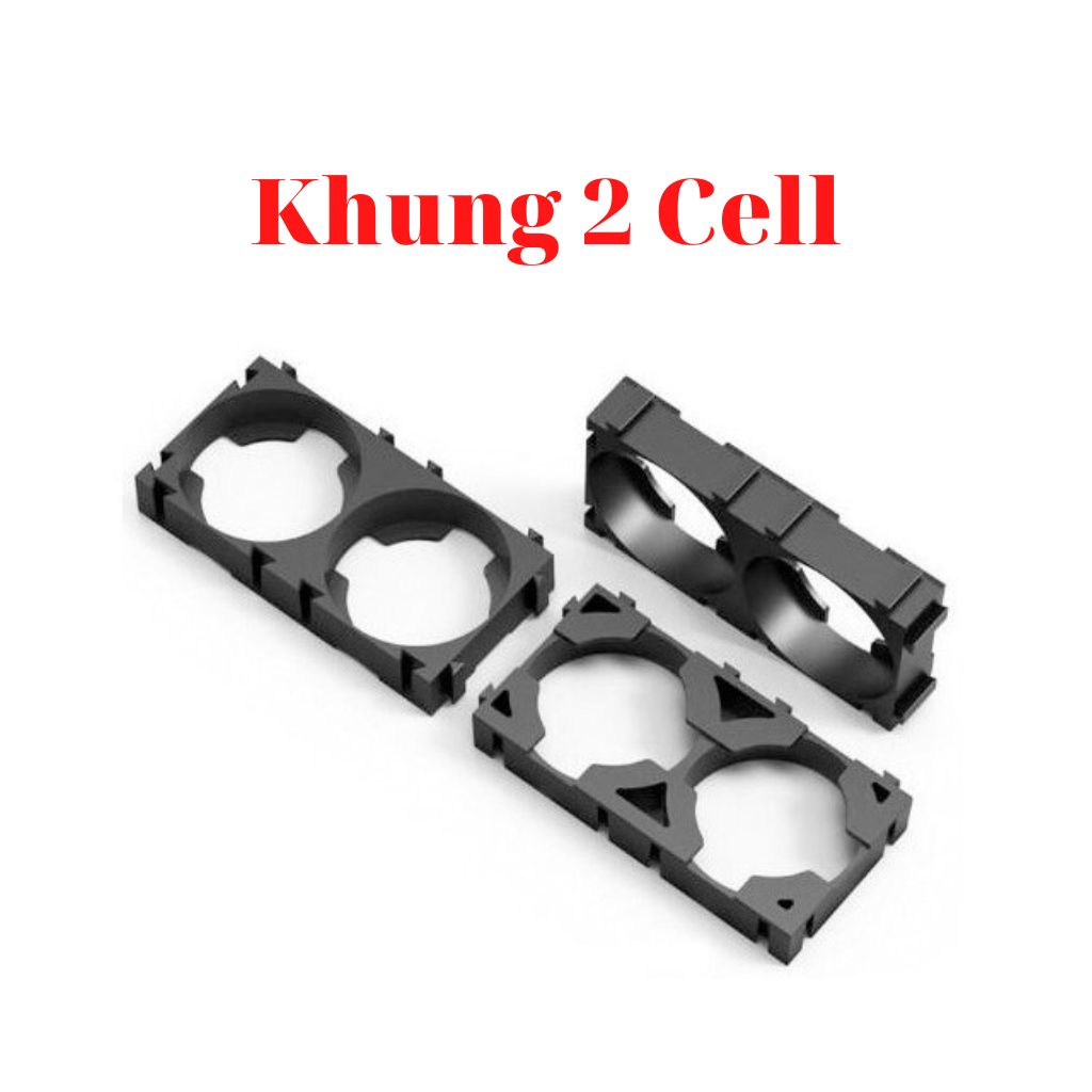 Khung Đế Pin 18650 Bracket, Cố Định, Định Hình Khối Pin,Nhựa Chống Cháy