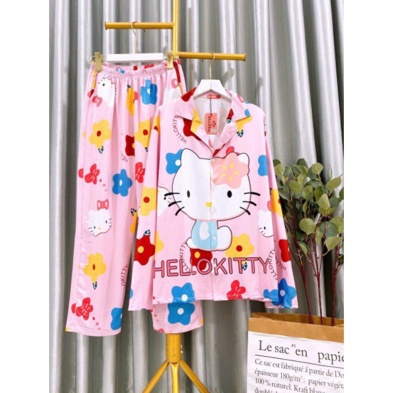 65-80kg Bộ thun lạnh cổ sơ mi size lớn