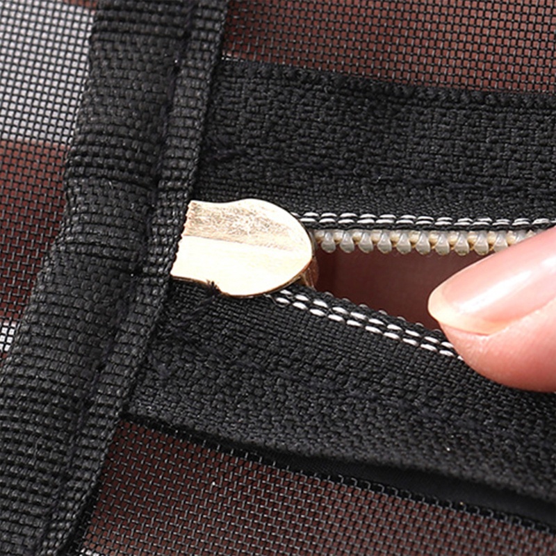 Túi Lưới Đựng Mỹ Phẩm Có Tay Cầm Khóa Kéo Tiện Dụng