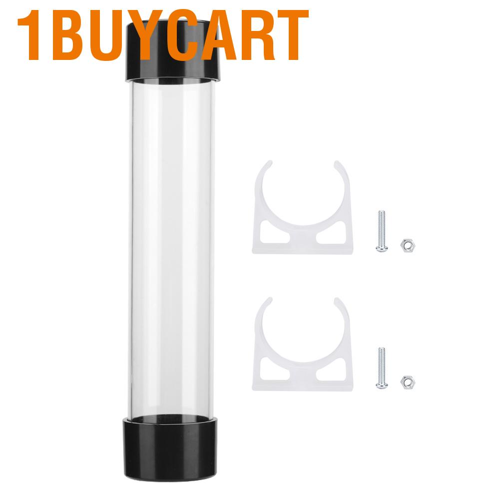 1buycart Transparent Cylindrical Computer Water Cooling Tank 240MM for Practicality