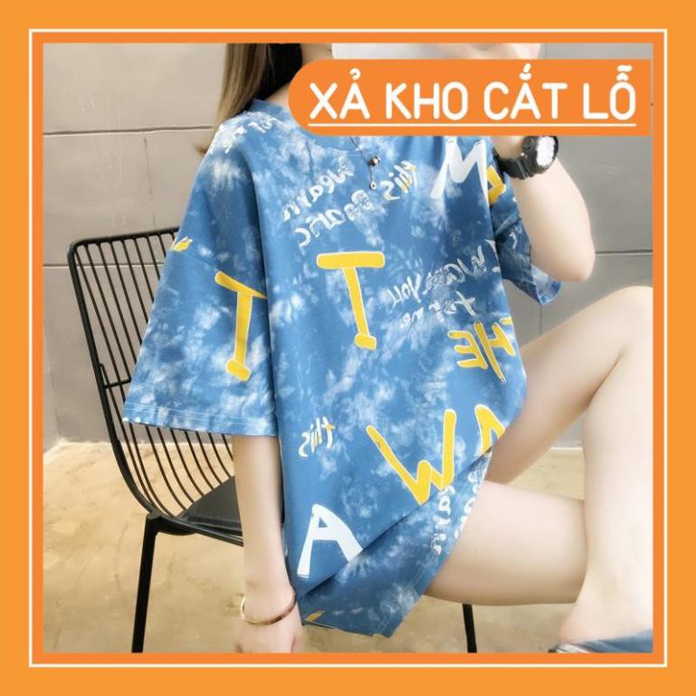 . ÁO THUN NỮ PHOM RỘNG DÁNG DÀI TAY LỠ IN HỌA TIẾT MẪU MỚI ĐƯỢC NHẬP TỪ CÔNG TY THỜI TRANG T-X .