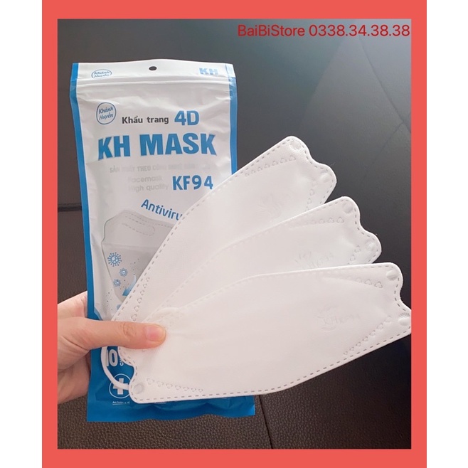 50 Chiếc khẩu trang KF94 KH MASK 4 lớp kháng khuẩn chống bụi mịn