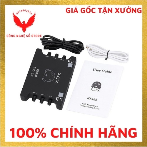 [Mã 44ELSALE2 giảm 7% đơn 300K] (Hàng có sẵn) Bộ Thu âm K10 k108 Tặng dây lấy nhạc