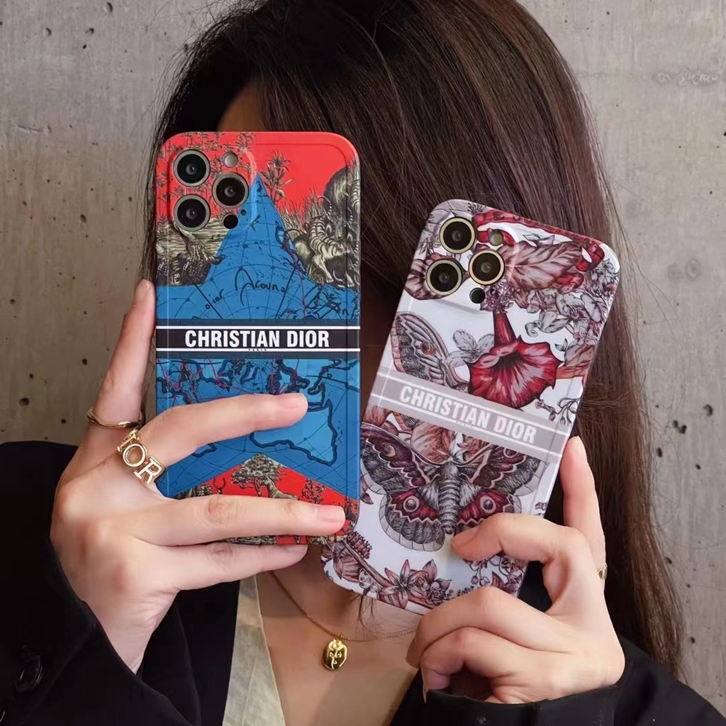 Ốp Điện Thoại In Họa Tiết Thương Hiệu DIOR Sang Trọng Cho iphone 13 Pro Max i13 13pro i11 11ProMax i11 iX XR Xs Max 7plus 8plus 12Pro 12 Pro Max
