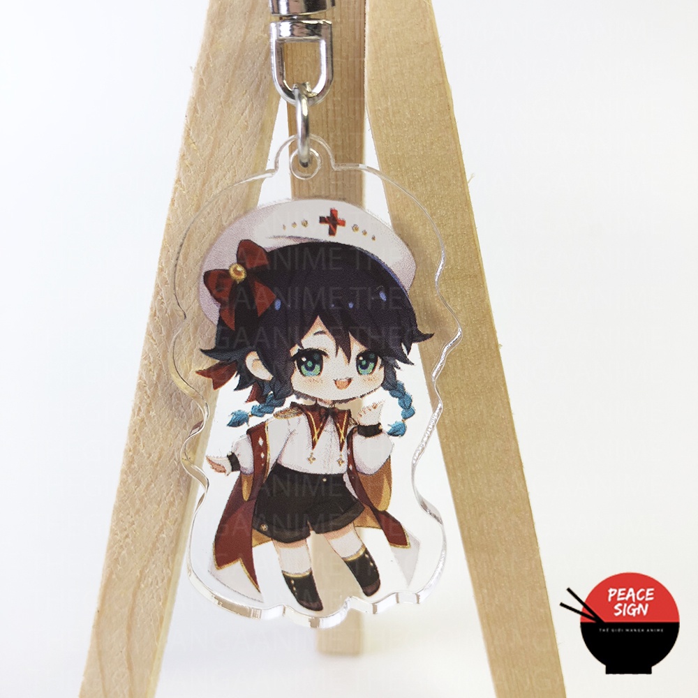 ( Mica trong acrylic ) Móc khóa GENSHIN IMPACT ver PHÉP THUẬT quà tặng xinh xắn game chibi anime