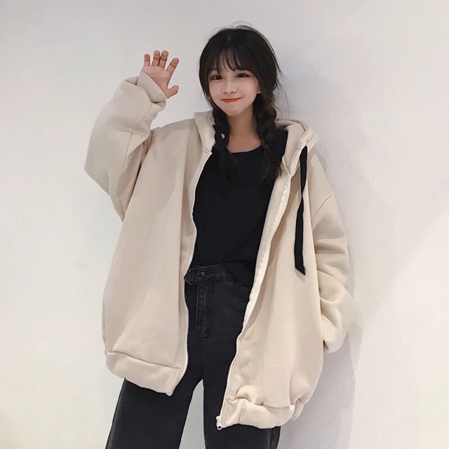 [Có sẵn ] Áo khoác hoodie nỉ Ulzzang+kèm ảnh thật | BigBuy360 - bigbuy360.vn