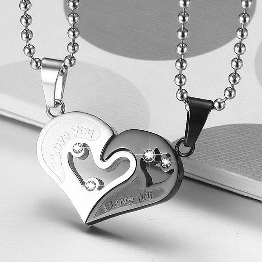 Vòng cổ Mặt Trái Tim Dễ Thương Lãng Mạn Thời Trang Cho Cặp Đôi