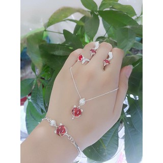 Bộ hồ ly đỏ bạc ta nguyên chất