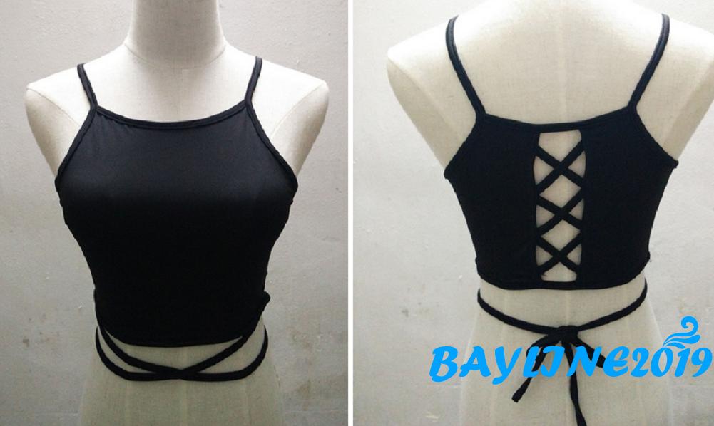 Áo Croptop Không Tay Thời Trang Mùa Hè Cho Nữ