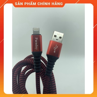 Dây sạc iphone, android, type c - siêu dài 3m bọc dù, siêu dài, tiện lợi chính hãng paraday