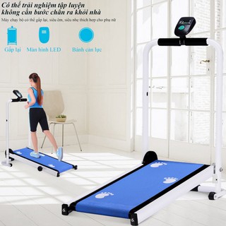 SP37BLMáy chạy bộ gia đình loại nhỏ máy chạy bộ đa chức năng, Máy chạy chống xóc êm, yên tĩnh, Thiết bị chạy bộ tập GYM