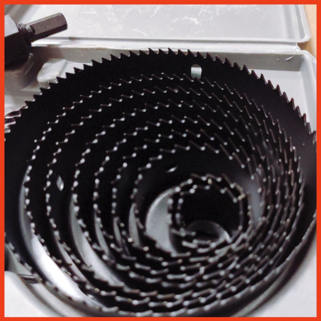 Bộ khoét đa năng 16 chi tiết xám, Khoét Lỗ Thùng Loa, Lỗ Đèn Thạch Cao