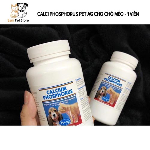 Viên Bổ Sung Canxi Calcium Phophorus Pet Ag Dùng Cho Chó Mèo - 1 viên