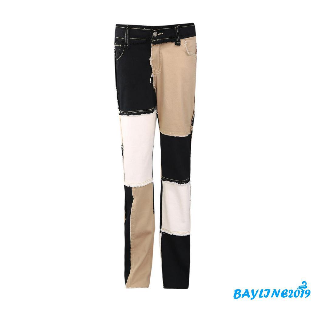 Quần Dài Jean Ống Rộng Thời Trang Cá Tính Dành Cho Nữ