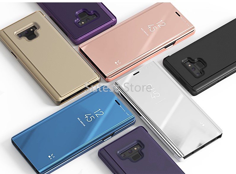 Bao Da Điện Thoại Nắp Lật Tráng Gương Cho Motorola P30 Note One G6 Play E5 G7 G8 Plus Power Lite Ốp