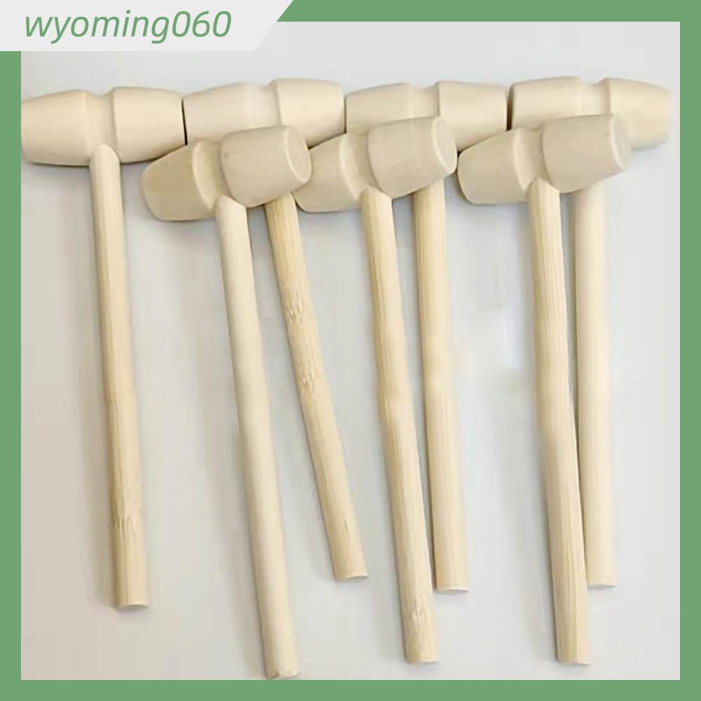 Wyoming060 Búa gỗ nhỏ Bẻ gãy hải sản Đồ chơi búa cho trẻ em có thể bẻ được sô cô la hộ gia đình