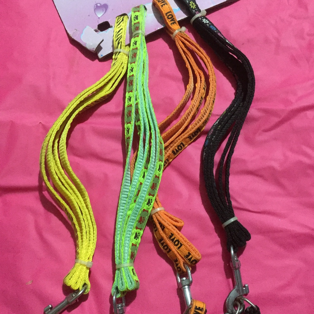 Dây dắt thú cưng chó mèo 1cm có yếm thanh lý