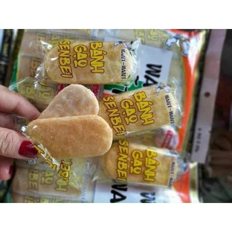 BÁNH GẠO WANT WANT SENBEI -bánh mặn
