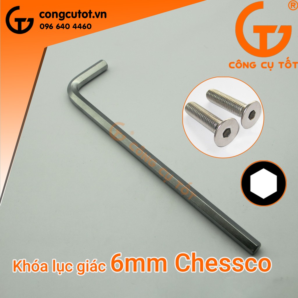 Lục giác lẻ chữ L hợp kim SOM440 trắng