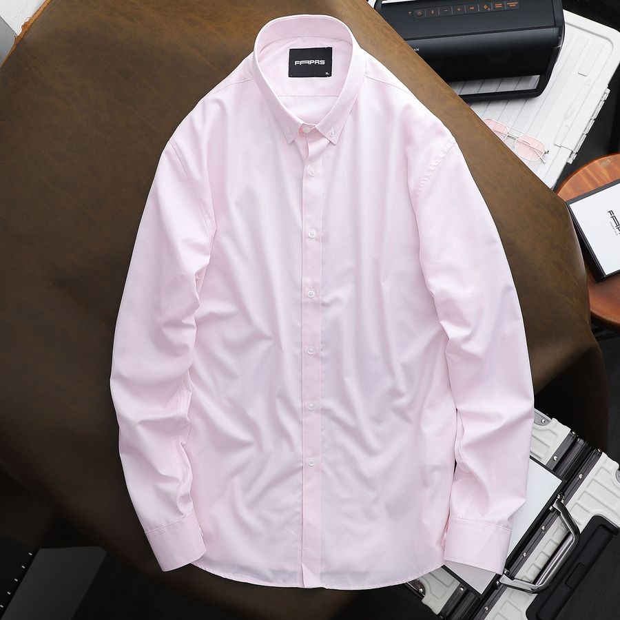 Áo Sơ Mi Trơn Payson Dáng Đứng Cổ Điển Lịch Lãm Nam Tính Chất Liệu Cotton Dày Dặn Nhưng Thoáng Mát - FAPAS