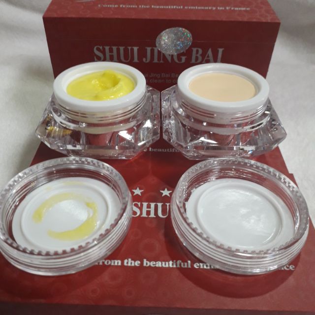Combo 10 hộp kem sạch nám dưỡng trắng da thủy tinh bạch shui jing bai