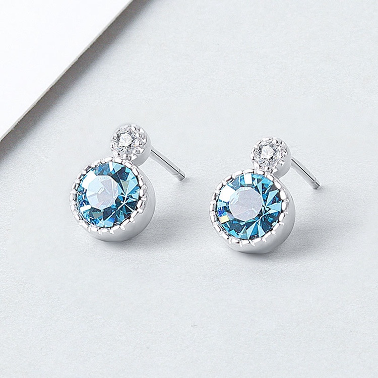 Bông tai thời trang phong cách Hàn bạc Ý S925 - HT311