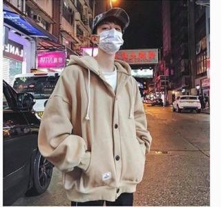 hoodie cài nút