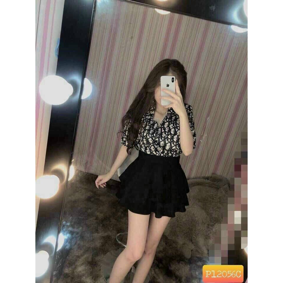 Áo sơ mi chữ tay ngắn hình thật | BigBuy360 - bigbuy360.vn