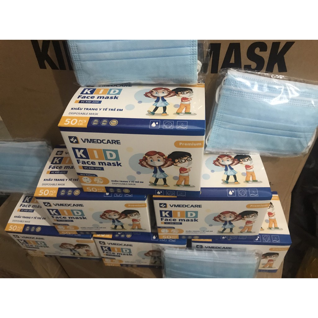 Khẩu Trang Trẻ Em  Kháng Khuẩn. hộp 50 chiếc [Sãn Hàng] | BigBuy360 - bigbuy360.vn