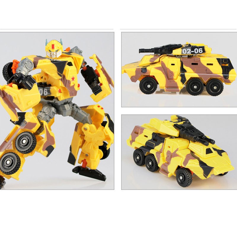 Mô hình xe tăng bọc thép biến hình robot - Lắp ráp o tô biến hình transformers