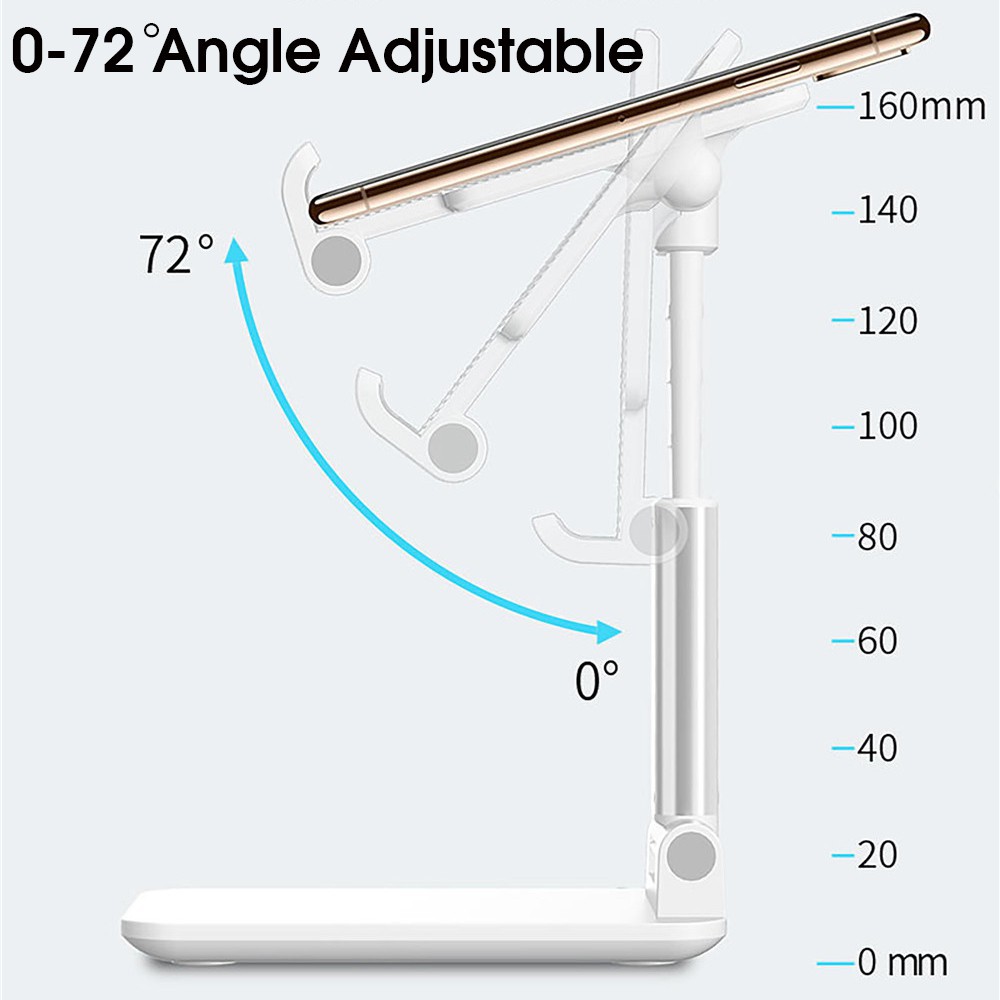 Giá đỡ điện thoại, ipad khung gấp gọn tiện lợi chất lượng cao, góc xoay linh hoạt, hỗ trợ làm việc và học tập