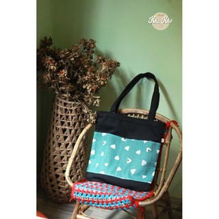 Túi tote handmade 100% vải canvas - ảnh chi tiết phía sau