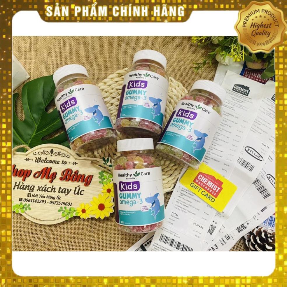KẸO DẺO Healthy Care Kids GUMMY OMEGA 3 - Úc