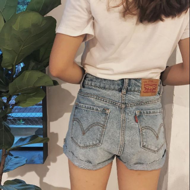 Quần short jeans chất cotton