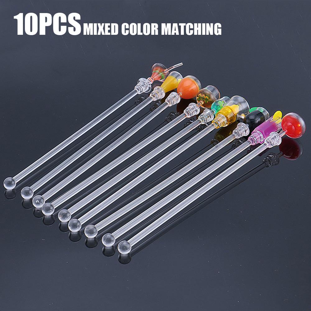 Set 10 Que Khuấy Đồ Uống Bằng Nhựa Tiện Lợi