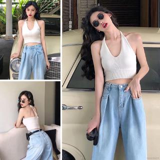 Áo Thun Cổ Yếm Thời Trang Dành Cho Nữ