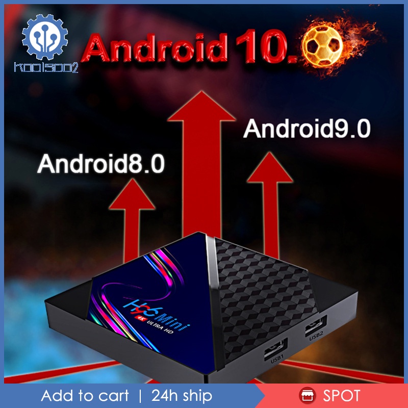 🆙Hàng sẵn sàng🆙Android 10.0 Smart Box RK3228A Chip 2.4G 5.0G WIFI 3D Smart Player