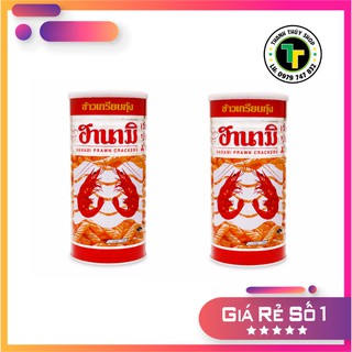 Combo 02 lon thiếc - Bánh phông tôm Hanami Thái Lan chính gốc ngon mê ly loại 110g