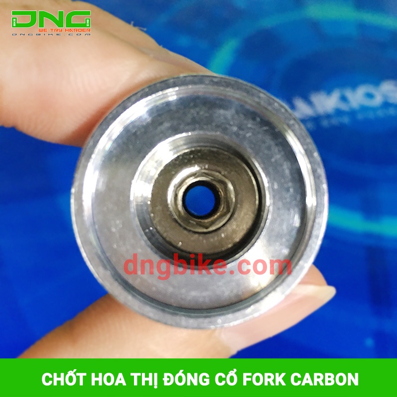 Chốt hoa thị đóng Phuộc xe đạp Carbon