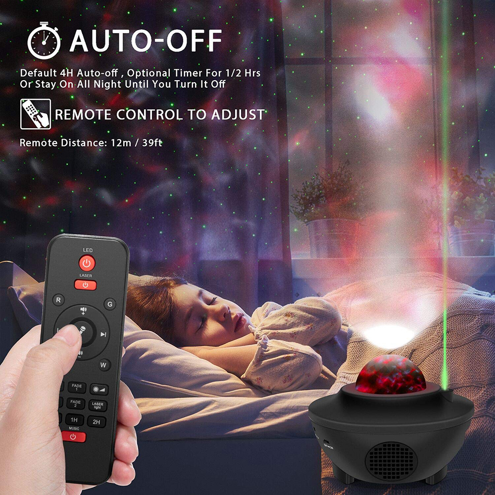 Đèn Ngủ Trang Trí Không Dây Kết Nối Bluetooth Kèm Remote Điều Khiển