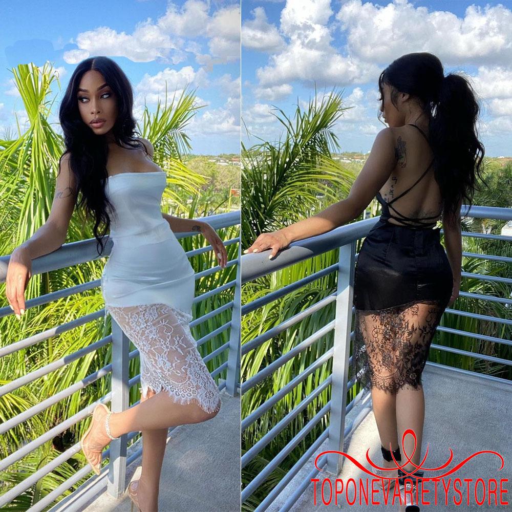 Đầm không tay phối ren thời trang quyến rũ