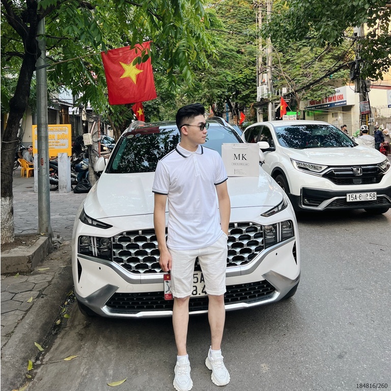 Áo Polo Ngắn Tay Nam Nữ Trơn Cải Cổ Và Tay