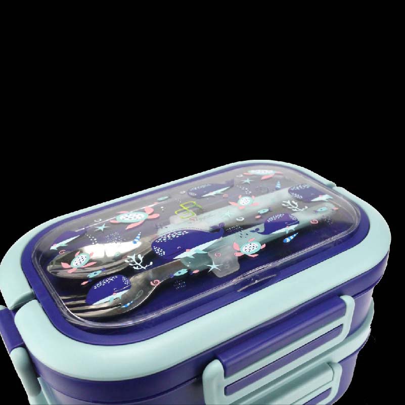 Cà men inox 304 18/10 La gourmet Save The Planet 2 ngăn 1650ml - 375957