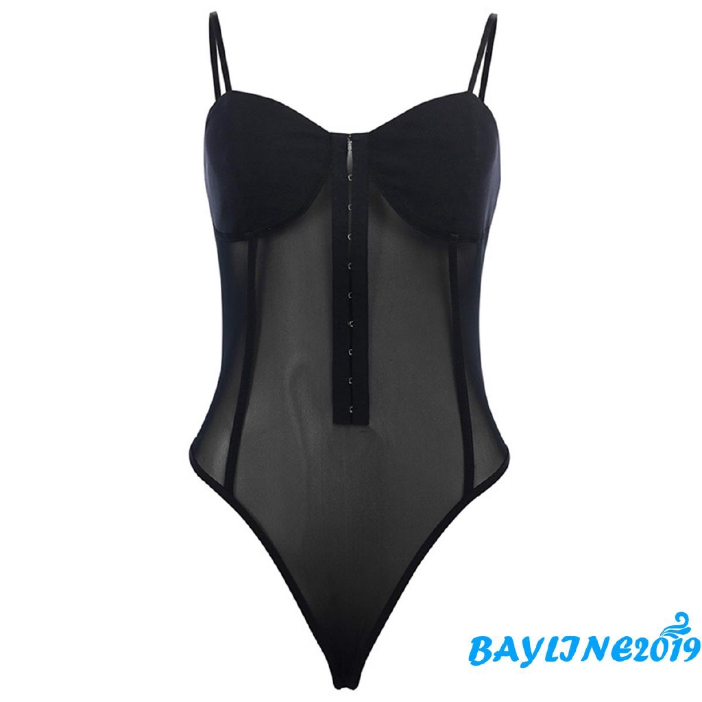 ❀ℳay-Women´s Sexy Jumpsuit Sling Solid Color Buckle-Down Design Slim Wild Fashion Bodysuit Jumpsuit Romper | BigBuy360 - bigbuy360.vn