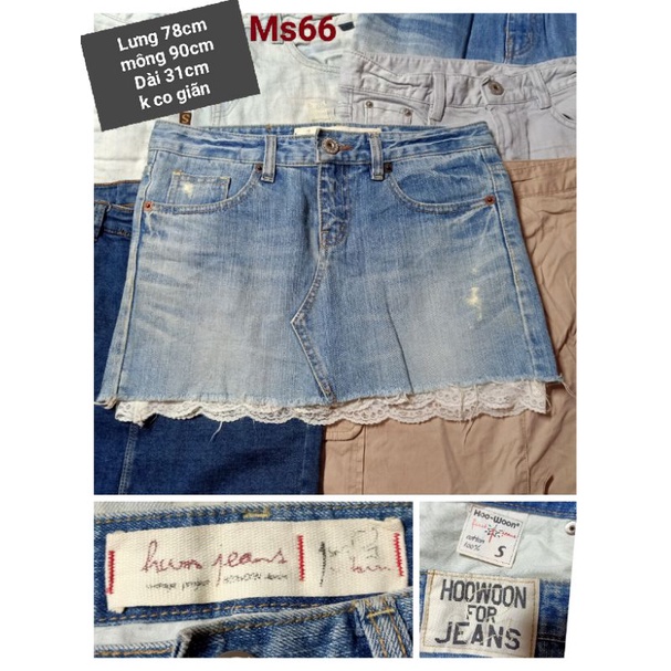 Chân váy jeans HQ nhiều kiểu 2hand