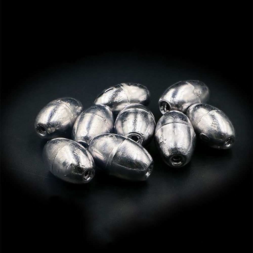 Hộp 50 Viên Chì Hình Oval 0.35-3g Hỗ Trợ Câu Cá