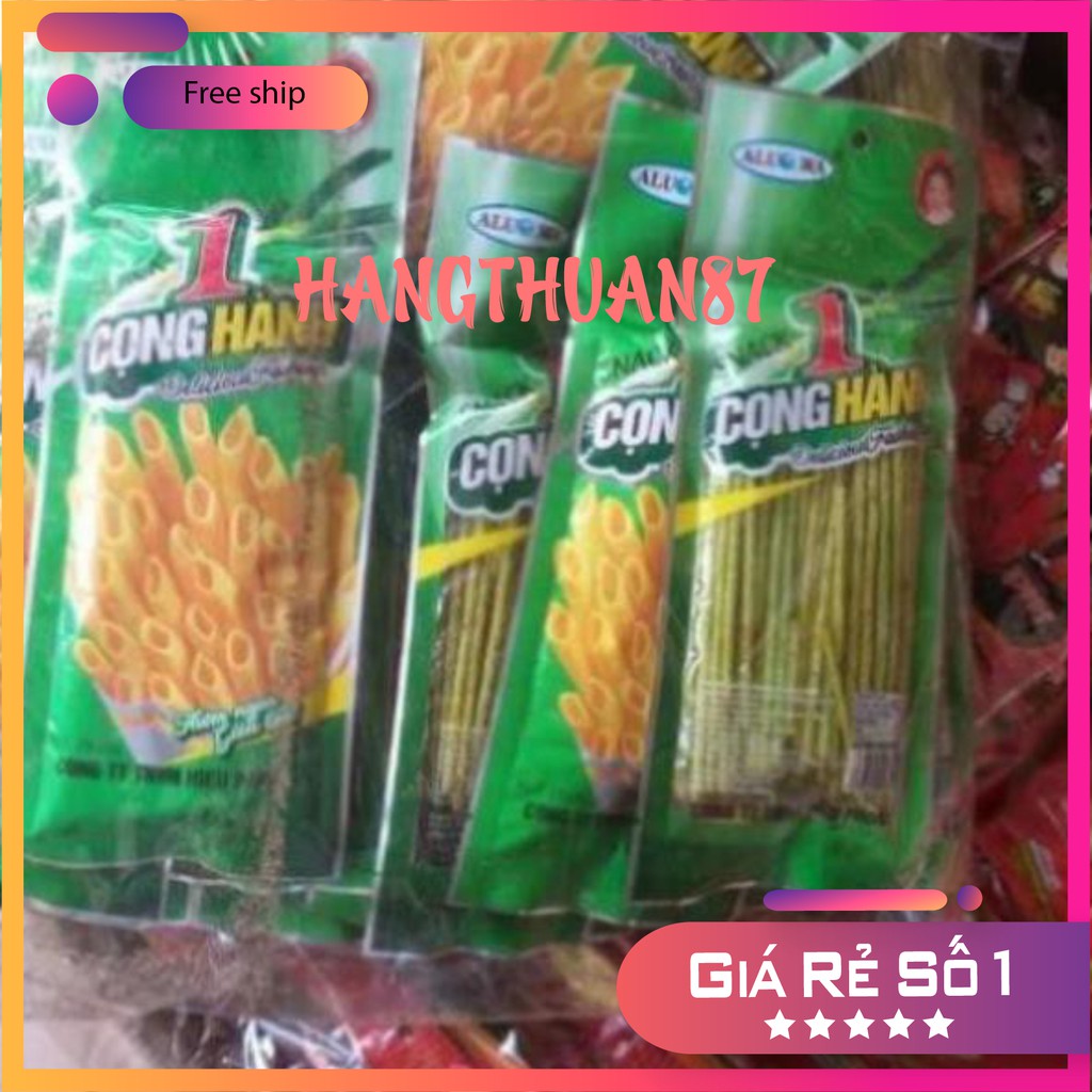 Bịch 30 Gói Snack Cọng Hành Cay Cay - Đồ Ăn Vặt Tuổi Thơ