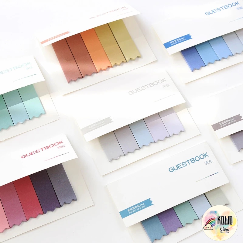 Giấy Note Ghi Chú Màu Pastel Nổi Bật GUESTBOOK GN1